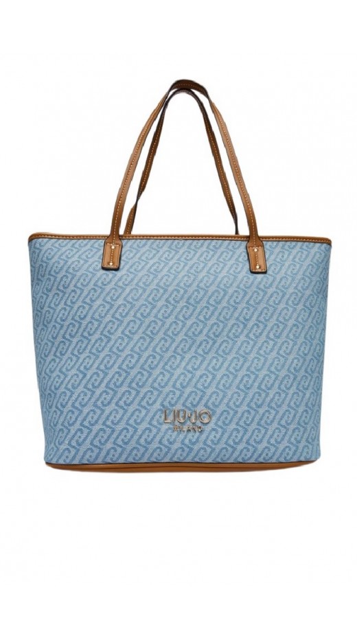 LIU JO AC MIN OF 2 M TOTE ΤΣΑΝΤΑ ΓΥΝΑΙΚΕΙΑ BLUE