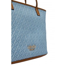 LIU JO AC MIN OF 2 M TOTE ΤΣΑΝΤΑ ΓΥΝΑΙΚΕΙΑ BLUE