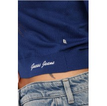 GUESS JEANSLS POLO GUESS J EMB SWTR ΖΑΚΕΤΑ ΓΥΝΑΙΚΕΙΑ BLUE