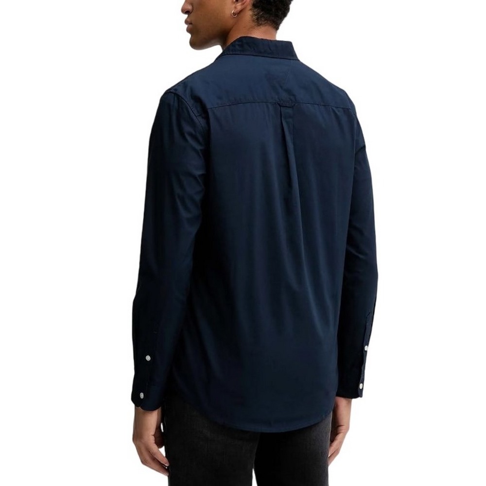 TOMMY JEANS REG POPLIN SHIRT ΠΟΥΚΑΜΙΣΟ ΑΝΔΡΙΚΟ DARK NAVY