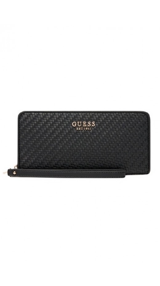 GUESS MIREMA SLG LARGE ZIP AROUND ΠΟΡΤΟΦΟΛΙ ΓΥΝΑΙΚΕΙΟ BLACK