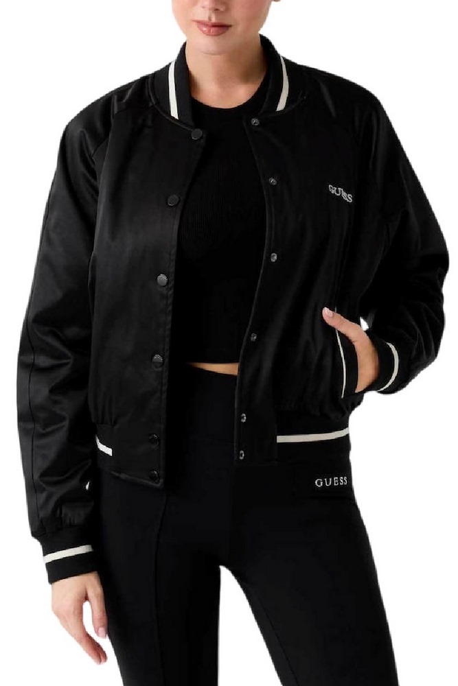 GUESS TAMARA JACKET ΜΠΟΥΦΑΝ ΓΥΝΑΙΚΕΙΟ BLACK