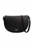 CALVIN KLEIN DAILY SADDLE BAG PEBBLE ΤΣΑΝΤΑ ΓΥΝΑΙΚΕΙΑ BLACK