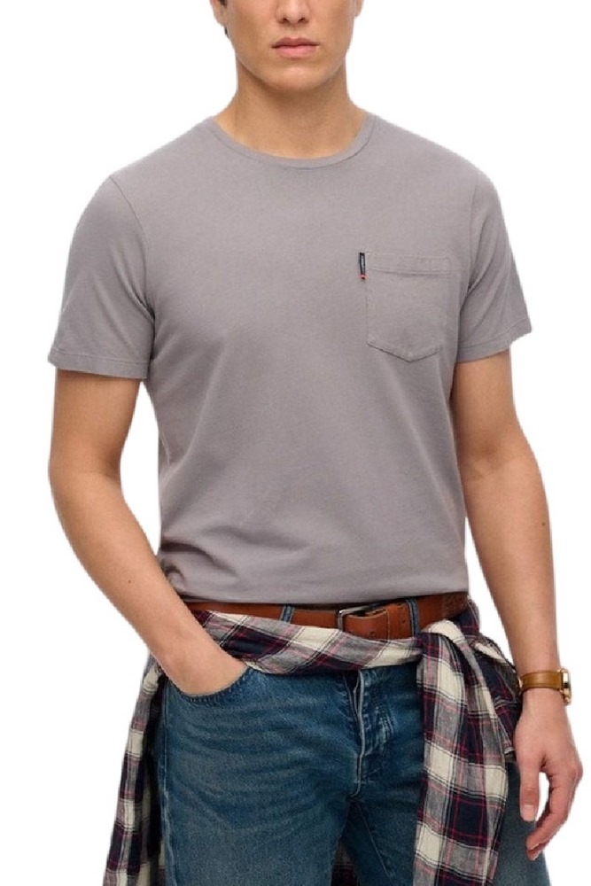 SUPERDRY D2 OVIN CLASSIC ESSENTIAL POCKET TEE T-SHIRT ΜΠΛΟΥΖΑ ΑΝΔΡΙΚΗ GREY