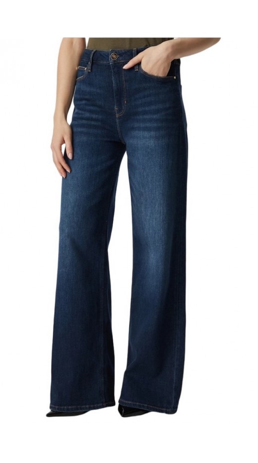 GUESS BELLFLOWER ΤΖΙΝ ΠΑΝΤΕΛΟΝΙ ΓΥΝΑΙΚΕΙΟ DENIM DARK
