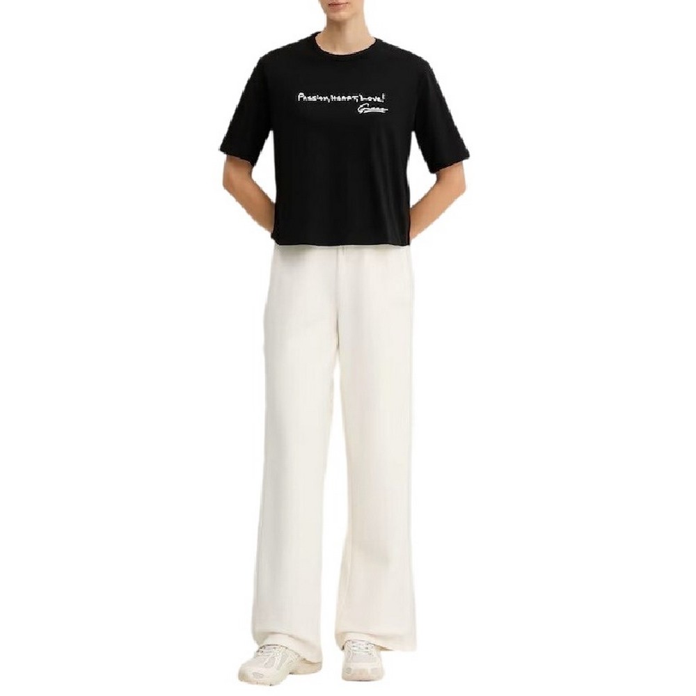 GUESS SOPHIE CN T-SHIRT ΜΠΛΟΥΖΑ ΓΥΝΑΙΚΕΙΑ BLACK