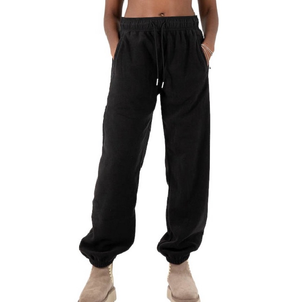 CALVIN KLEIN MIXED MEDIA POLAR FLEECE JOGGER ΠΑΝΤΕΛΟΝΙ ΓΥΝΑΙΚΕΙΟ BLACK