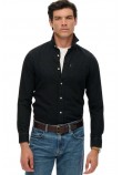 SUPERDRY D2 STUD ESSENTIALS L/S DENIM SHIRT ΠΟΥΚΑΜΙΣΟ ΑΝΔΡΙΚΟ BLACK