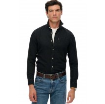 SUPERDRY D2 STUD ESSENTIALS L/S DENIM SHIRT ΠΟΥΚΑΜΙΣΟ ΑΝΔΡΙΚΟ BLACK