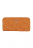 GUESS ADELASIA SLG LARGE ZIP AROUND ΠΟΡΤΟΦΟΛΙ ΓΥΝΑΙΚΕΙΟ CARAMEL