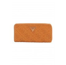 GUESS ADELASIA SLG LARGE ZIP AROUND ΠΟΡΤΟΦΟΛΙ ΓΥΝΑΙΚΕΙΟ CARAMEL