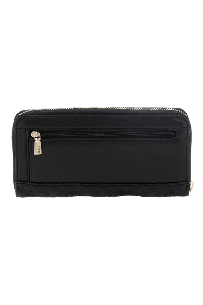 GUESS ADELASIA SLG LARGE ZIP AROUND ΠΟΡΤΟΦΟΛΙ ΓΥΝΑΙΚΕΙΟ BLACK