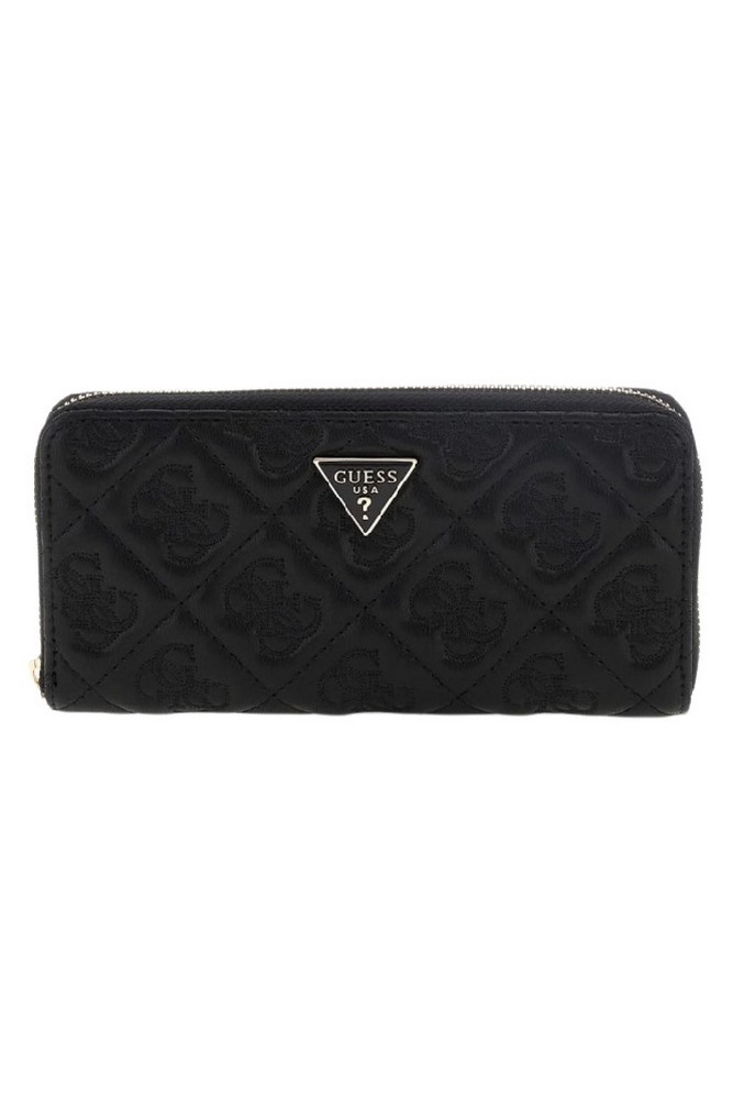 GUESS ADELASIA SLG LARGE ZIP AROUND ΠΟΡΤΟΦΟΛΙ ΓΥΝΑΙΚΕΙΟ BLACK