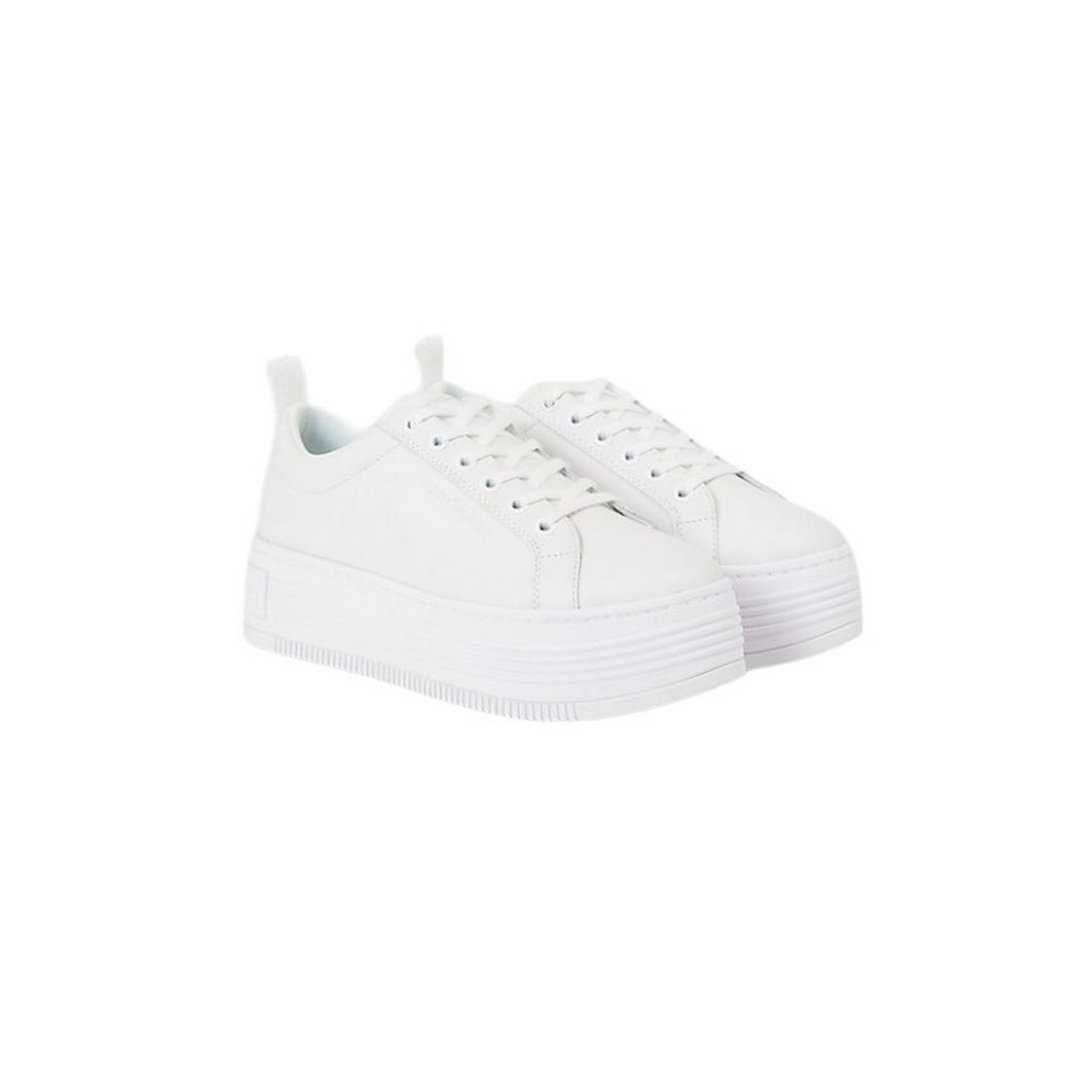 CALVIN KLEIN JEANS BOLD FLATF LOW LACEUP LTH IN LUM ΠΑΟΥΤΣΙ ΓΥΝΑΙΚΕΙΟ WHITE