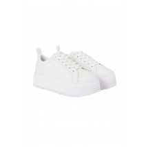 CALVIN KLEIN JEANS BOLD FLATF LOW LACEUP LTH IN LUM ΠΑΟΥΤΣΙ ΓΥΝΑΙΚΕΙΟ WHITE