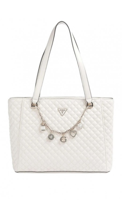 GUESS EVERLEE NOEL TOTE ΤΣΑΝΤΑ ΓΥΝΑΙΚΕΙΑ OFF WHITE