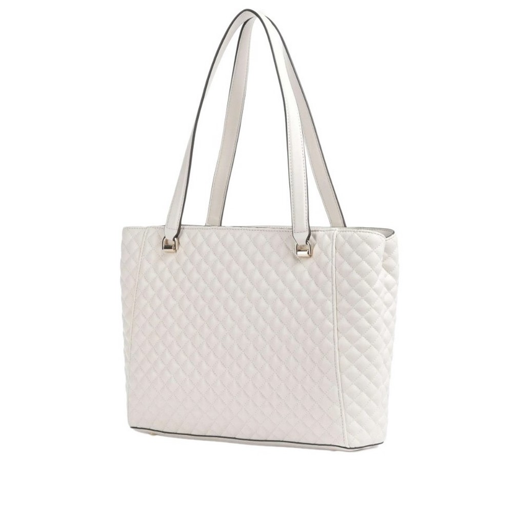 GUESS EVERLEE NOEL TOTE ΤΣΑΝΤΑ ΓΥΝΑΙΚΕΙΑ OFF WHITE