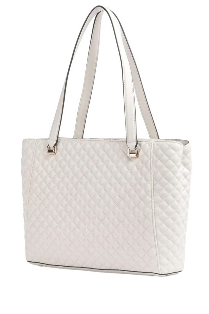 GUESS EVERLEE NOEL TOTE ΤΣΑΝΤΑ ΓΥΝΑΙΚΕΙΑ OFF WHITE