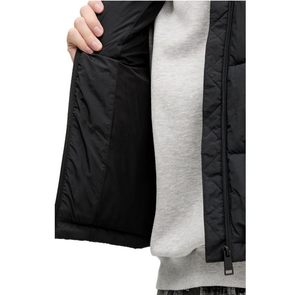 TOMMY JEANS FLAG BACK CROP ESS PUFFER ΜΠΟΥΦΑΝ ΓΥΝΑΙΚΕΙΟ BLACK