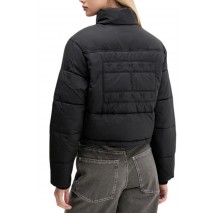 TOMMY JEANS FLAG BACK CROP ESS PUFFER ΜΠΟΥΦΑΝ ΓΥΝΑΙΚΕΙΟ BLACK