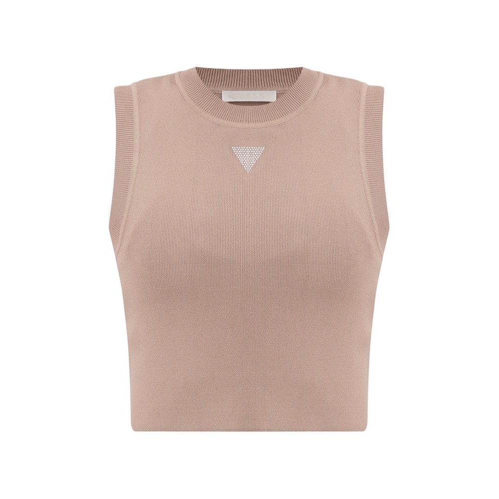 GUESS ALEXIA TANK ΤΟΠ ΓΥΝΑΙΚΕΙΟ BEIGE