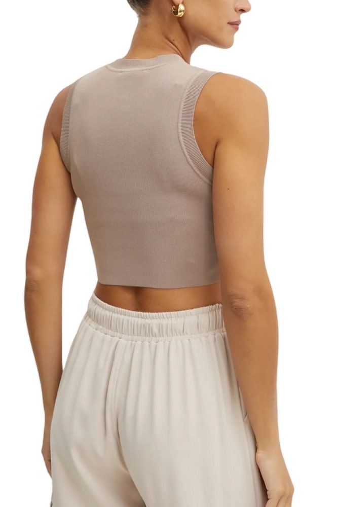 GUESS ALEXIA TANK ΤΟΠ ΓΥΝΑΙΚΕΙΟ BEIGE