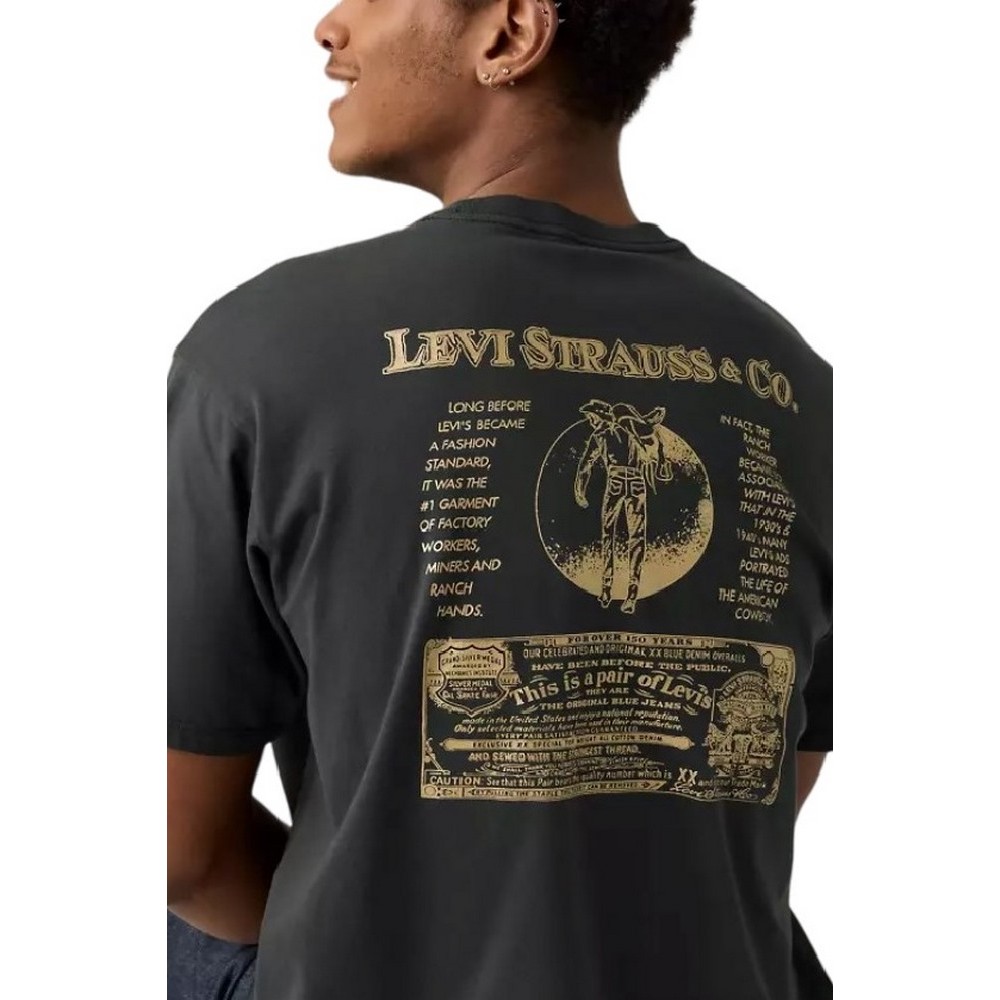 LEVIS VINTAGE FIT GRAPHIC TEE T-SHIRT ΜΠΛΟΥΖΑ ΑΝΔΡΙΚΗ WASHED BLACK