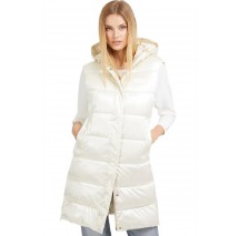 GUESS NOEMI PADDED LONG VE ΜΠΟΥΦΑΝ-ΓΙΛΕΚΟ ΓΥΝΑΙΚΕΙΟ WHITE