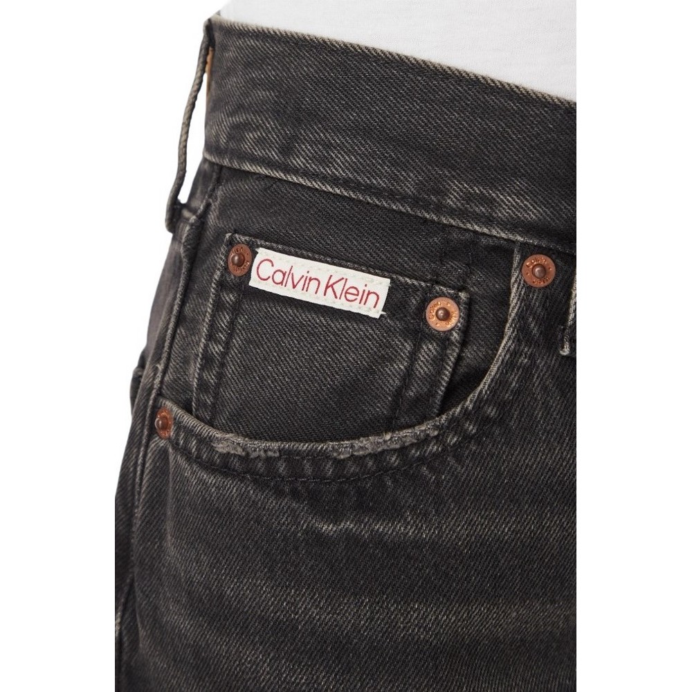 CALVIN KLEIN JEANS RELAXED BARREL JEAN EVENING ΠΑΝΤΕΛΟΝΙ ΓΥΝΑΙΚΕΙΟ DENIM BLACK