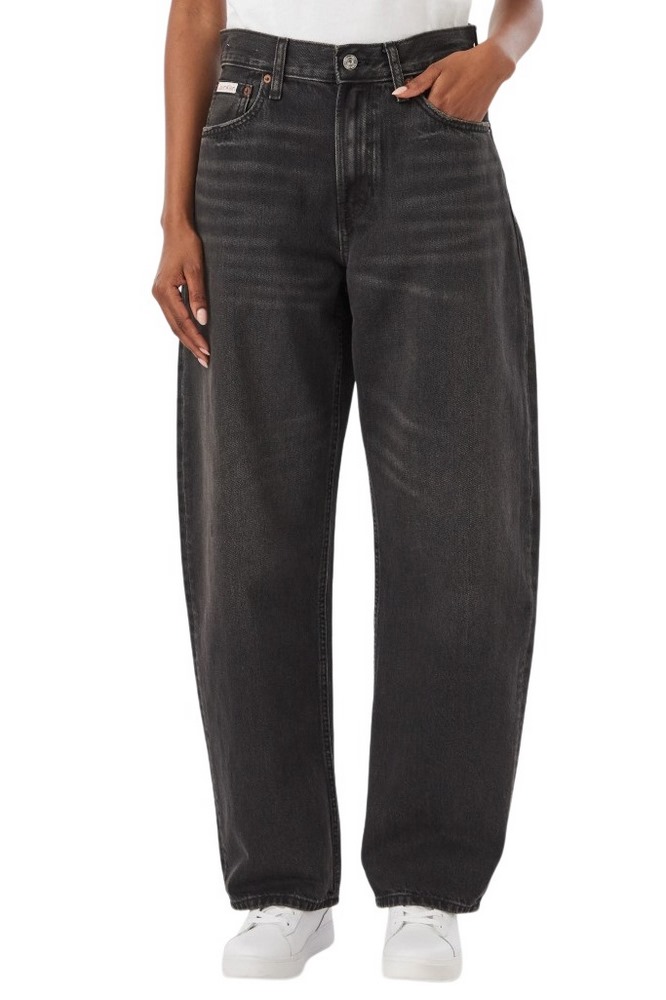 CALVIN KLEIN JEANS RELAXED BARREL JEAN EVENING ΠΑΝΤΕΛΟΝΙ ΓΥΝΑΙΚΕΙΟ DENIM BLACK