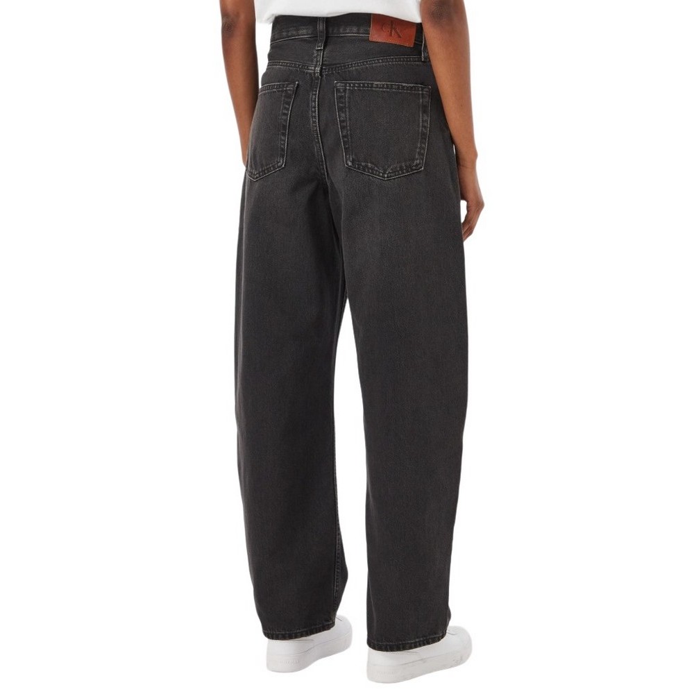 CALVIN KLEIN JEANS RELAXED BARREL JEAN EVENING ΠΑΝΤΕΛΟΝΙ ΓΥΝΑΙΚΕΙΟ DENIM BLACK