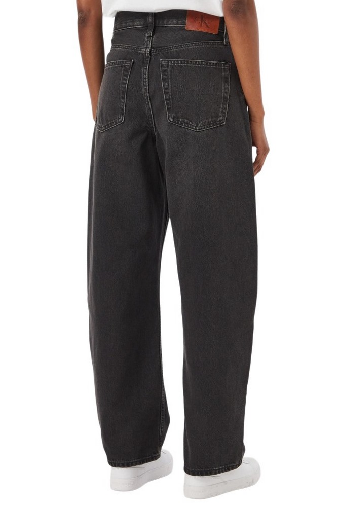 CALVIN KLEIN JEANS RELAXED BARREL JEAN EVENING ΠΑΝΤΕΛΟΝΙ ΓΥΝΑΙΚΕΙΟ DENIM BLACK