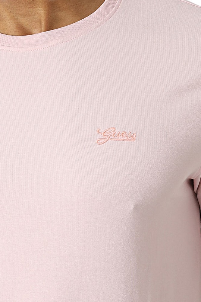 GUESS SS CN BASIC PIMA T-SHIRT ΑΝΔΡΙΚΟ PINK