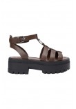 TOMMY JEANS FISHERMAN LEATHER MAX SANDAL ΠΕΔΙΛΟ ΓΥΝΑΙΚΕΙΟ BROWN
