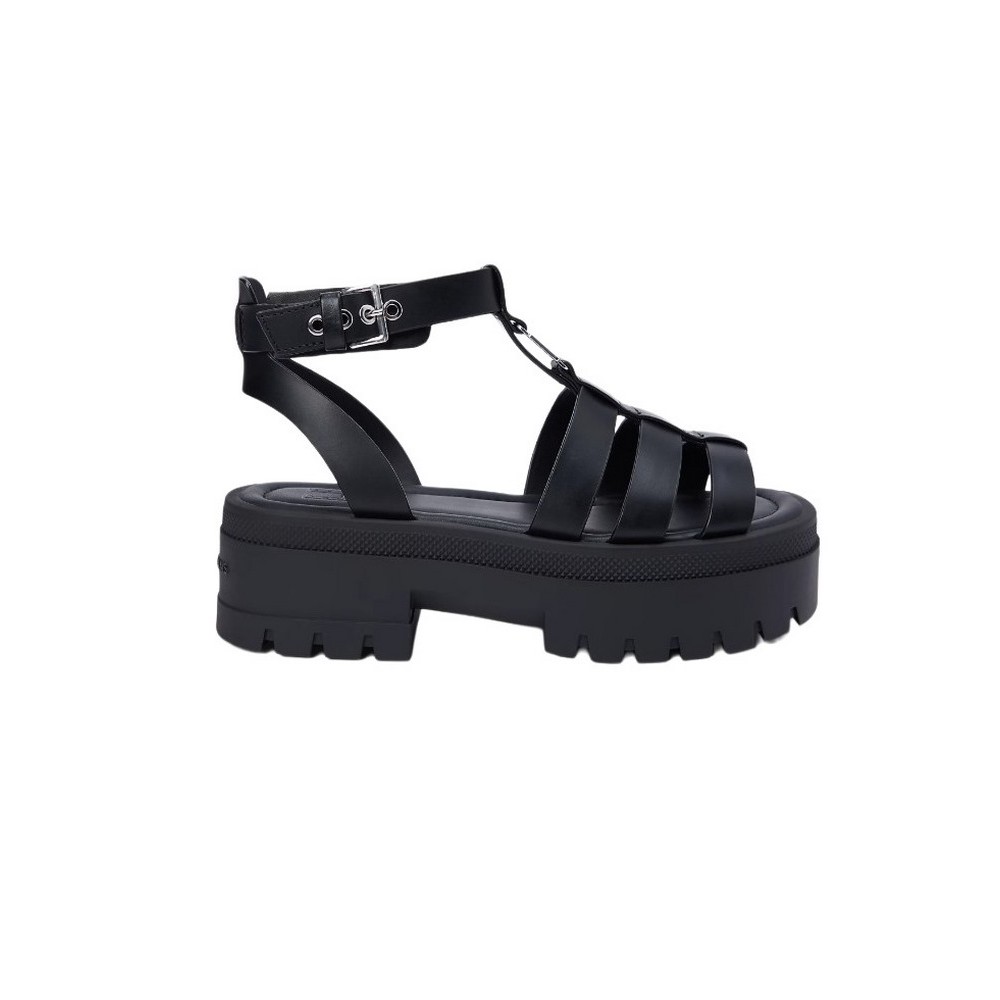 TOMMY JEANS FISHERMAN LEATHER MAX SANDAL ΠΕΔΙΛΟ ΓΥΝΑΙΚΕΙΟ BLACK