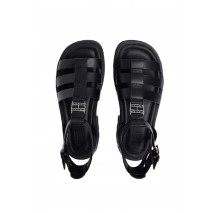 TOMMY JEANS FISHERMAN LEATHER MAX SANDAL ΠΕΔΙΛΟ ΓΥΝΑΙΚΕΙΟ BLACK