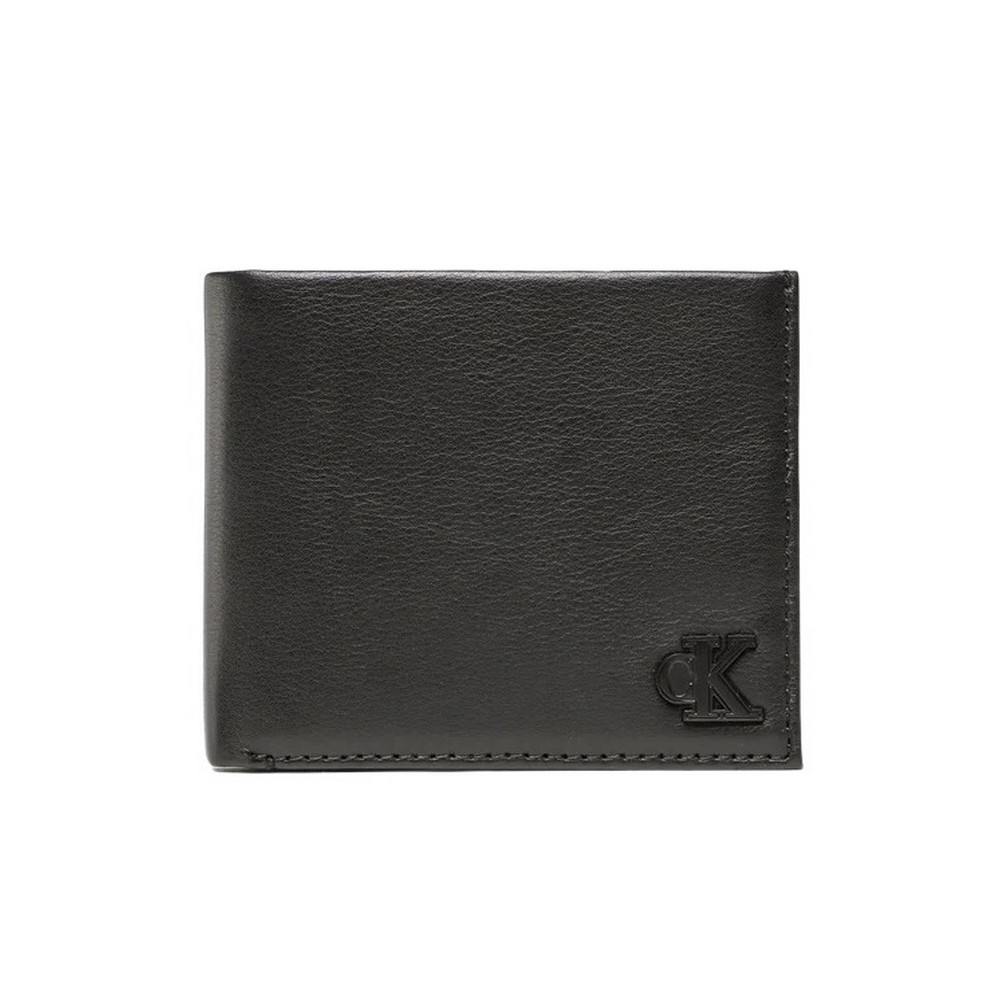 CALVIN KLEIN JEANS LOGO HARDWARE BIFOLD ID ΑΞΕΣΟΥΑΡ ΠΟΤΡΟΦΟΛΙ ΑΝΔΡΙΚΟ BLACK