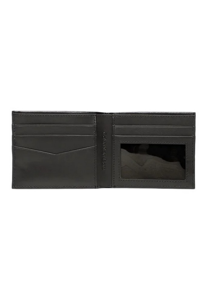 CALVIN KLEIN JEANS LOGO HARDWARE BIFOLD ID ΑΞΕΣΟΥΑΡ ΠΟΤΡΟΦΟΛΙ ΑΝΔΡΙΚΟ BLACK