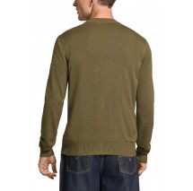 HUGO BOSS SAN CELIO SWEATER ΜΠΛΟΥΖΑ ΠΛΕΚΤΗ ΑΝΔΡΙΚΗ MILITARY GREEN