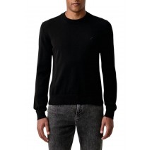 HUGO BOSS SAN CELIO SWEATER ΜΠΛΟΥΖΑ ΠΛΕΚΤΗ ΑΝΔΡΙΚΗ BLACK