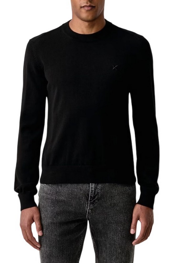 HUGO BOSS SAN CELIO SWEATER ΜΠΛΟΥΖΑ ΠΛΕΚΤΗ ΑΝΔΡΙΚΗ BLACK