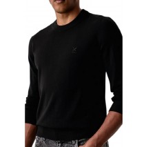 HUGO BOSS SAN CELIO SWEATER ΜΠΛΟΥΖΑ ΠΛΕΚΤΗ ΑΝΔΡΙΚΗ BLACK