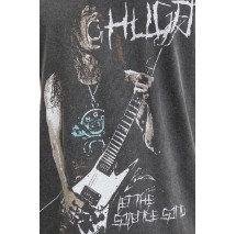 HUGO BOSS JERSEY NOCTORNIX T-SHIRT ΜΠΛΟΥΖΑ ΑΝΔΡΙΚΗ WASHED BLACK