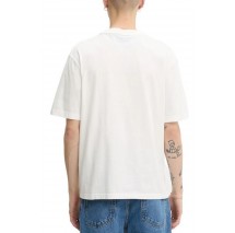 HUGO BOSS JERSEY NOCTORNIX T-SHIRT ΜΠΛΟΥΖΑ ΑΝΔΡΙΚΗ OFF WHITE
