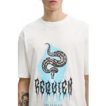 HUGO BOSS JERSEY NOCTORNIX T-SHIRT ΜΠΛΟΥΖΑ ΑΝΔΡΙΚΗ OFF WHITE