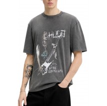 HUGO BOSS JERSEY NOCTORNIX T-SHIRT ΜΠΛΟΥΖΑ ΑΝΔΡΙΚΗ WASHED BLACK