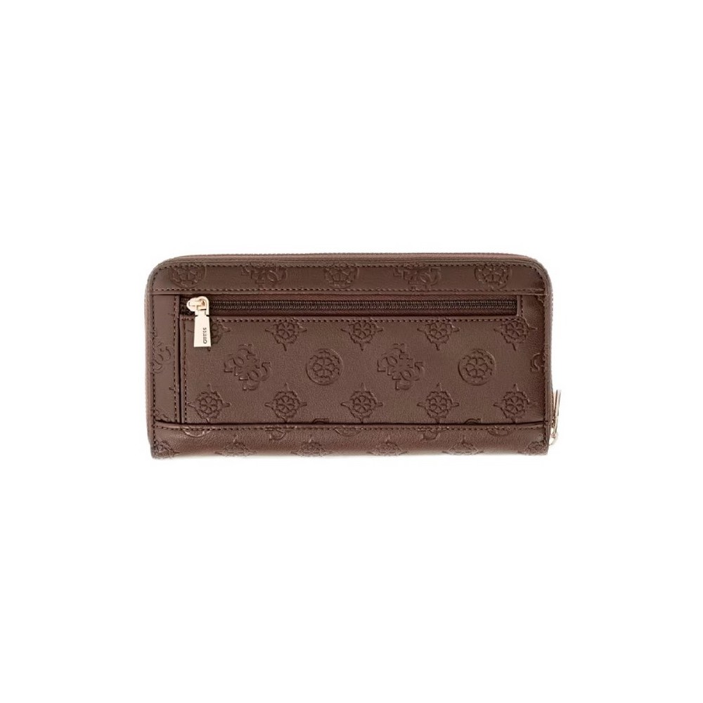 GUESS DIANA SLG LARGE ZIP AROUND ΠΟΡΤΟΦΟΛΙ ΓΥΝΑΙΚΕΙΟ BROWN