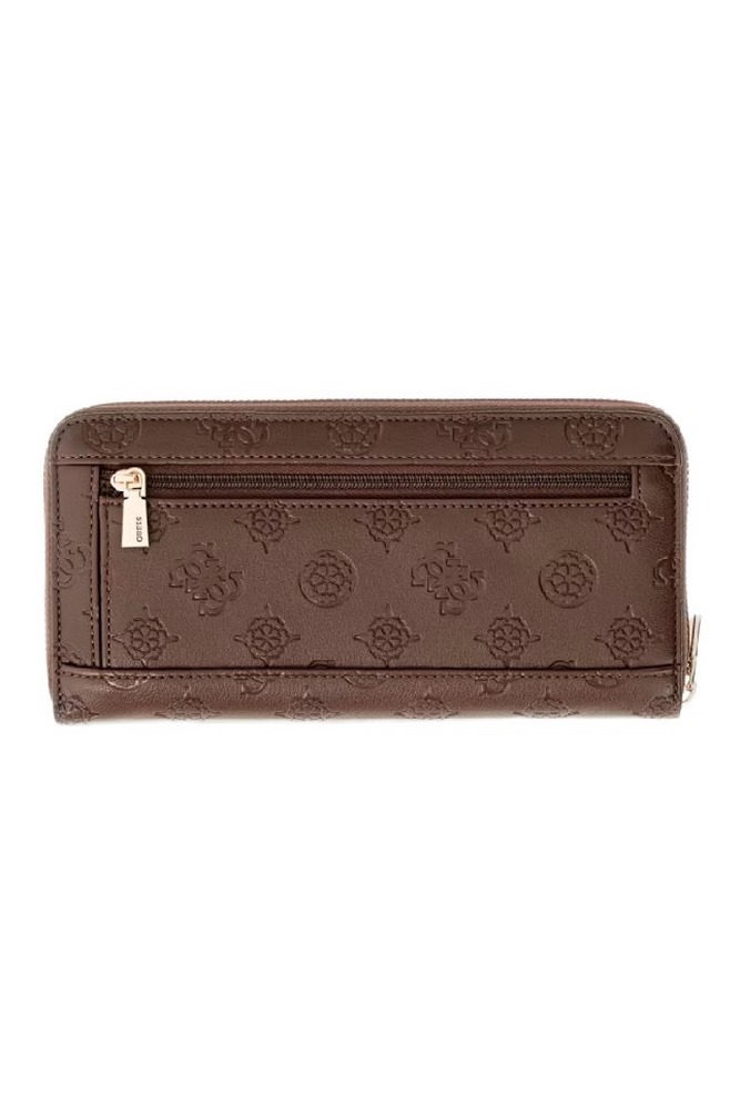 GUESS DIANA SLG LARGE ZIP AROUND ΠΟΡΤΟΦΟΛΙ ΓΥΝΑΙΚΕΙΟ BROWN