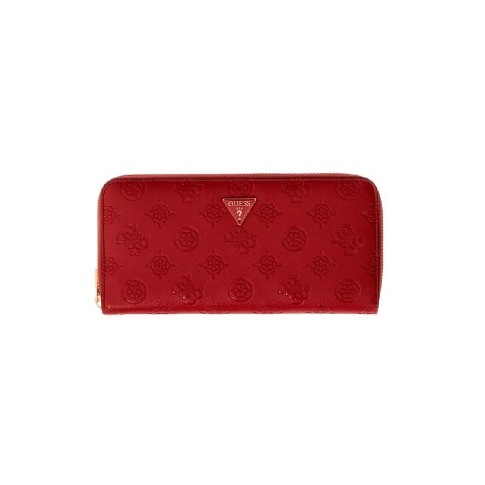 GUESS DIANA SLG LARGE ZIP AROUND ΠΟΡΤΟΦΟΛΙ ΓΥΝΑΙΚΕΙΟ RED