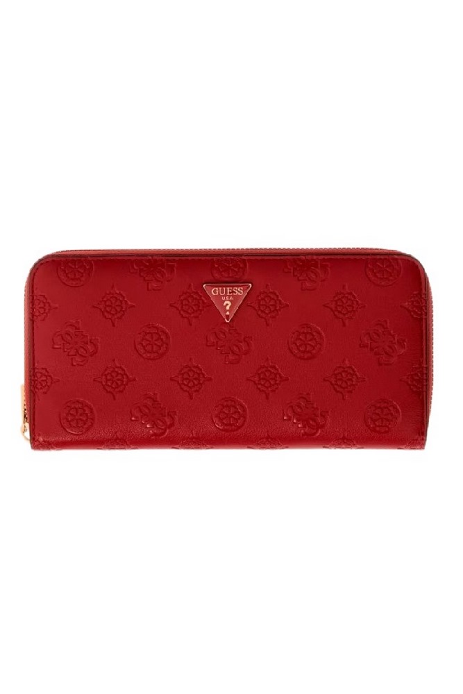 GUESS DIANA SLG LARGE ZIP AROUND ΠΟΡΤΟΦΟΛΙ ΓΥΝΑΙΚΕΙΟ RED